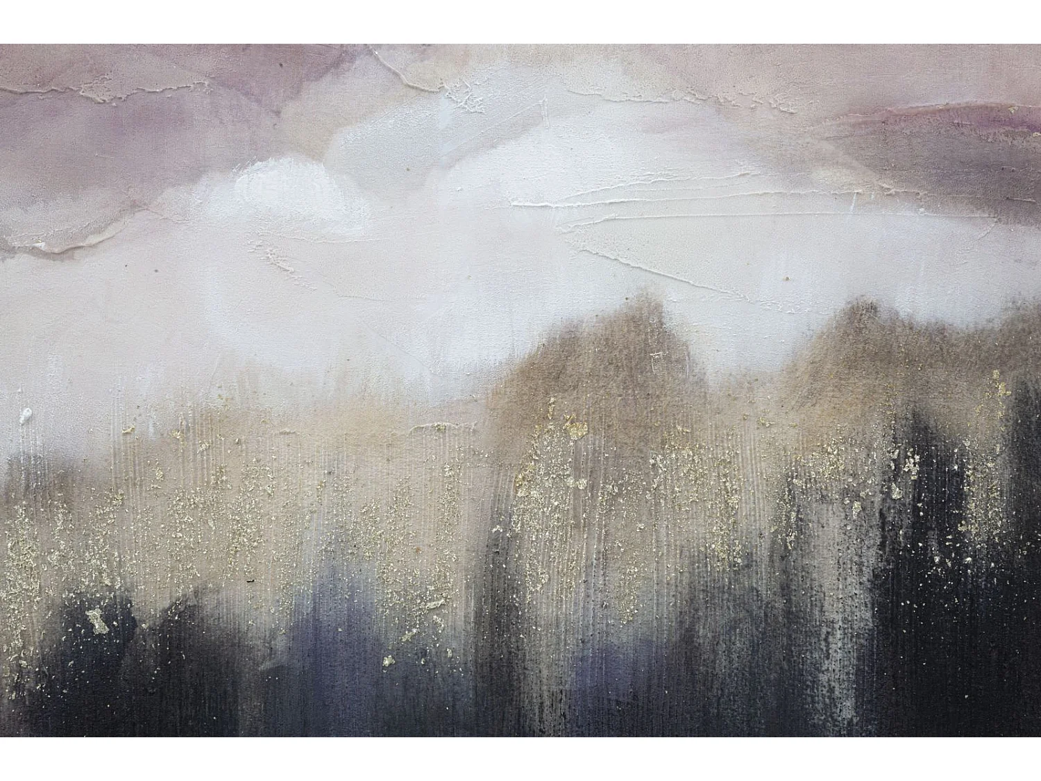 Toile Peinture Déco "Mountain" 60x80cm Multicolore