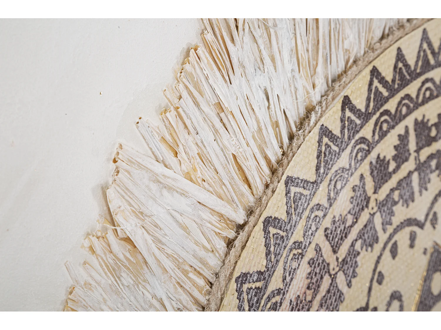 Toile Imprimée Déco "Malind" 100x100cm Marron