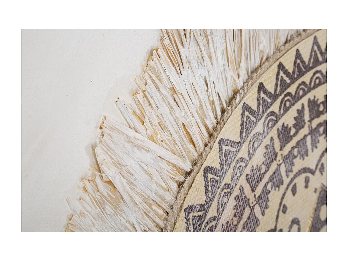 Toile Imprimée Déco "Malind" 100x100cm Marron