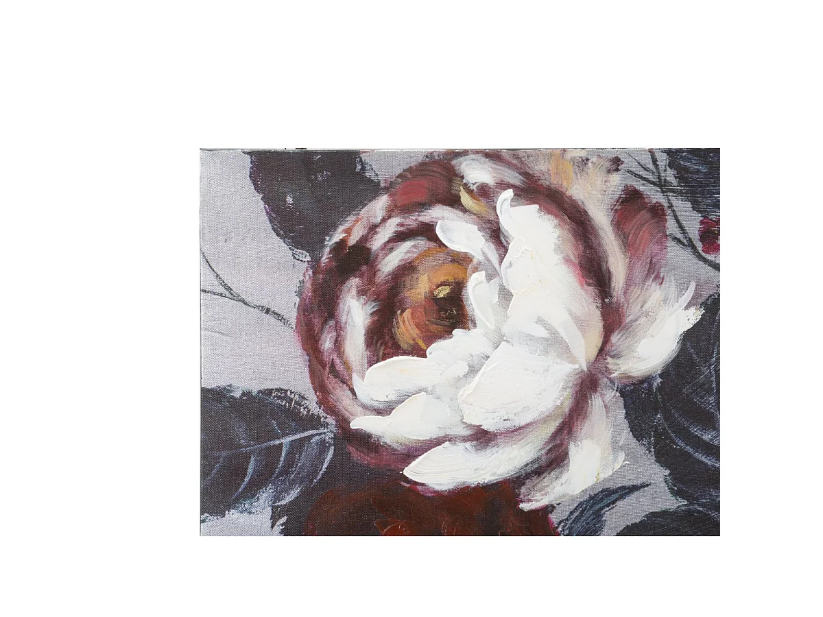 Gemälde auf Leinwand mehrfarbig Blumen 120x3,7x60 cm