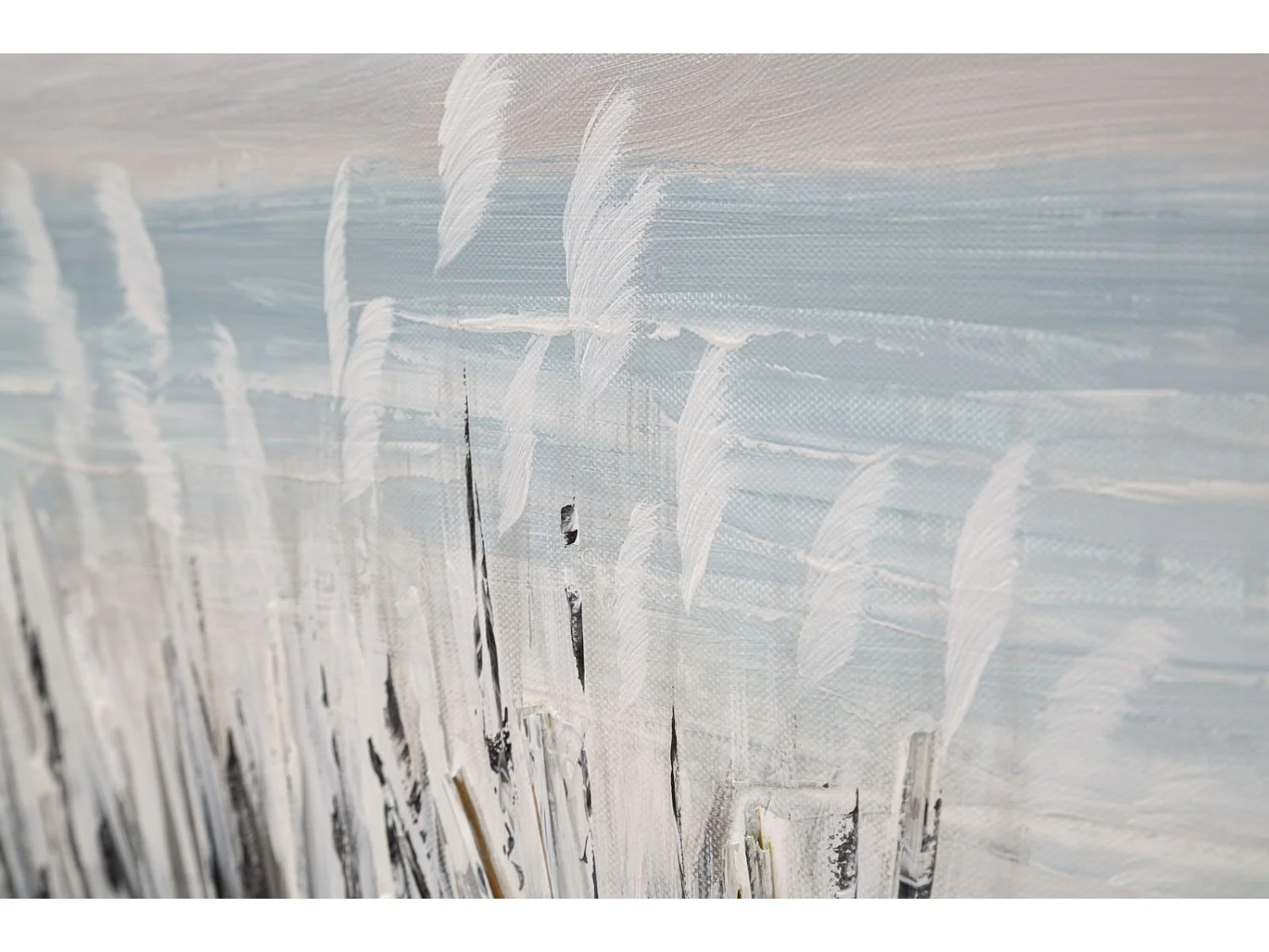 Dipinto su tela multicolore pontile cm 120x3,8x80