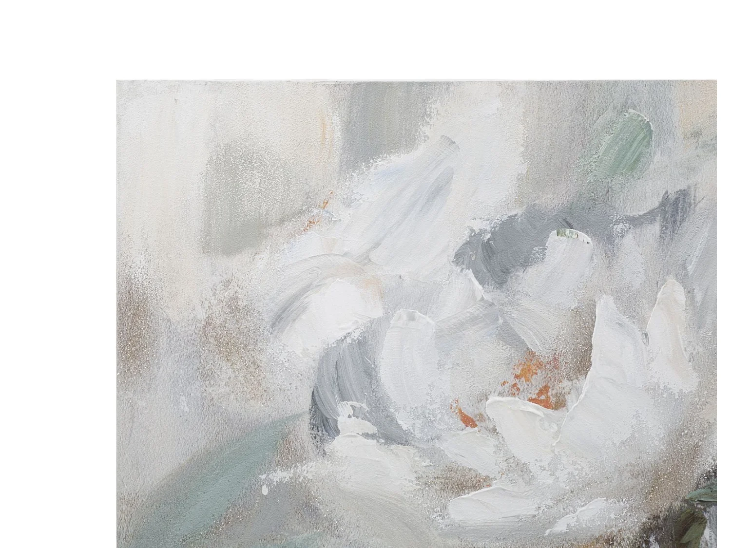 Dipinto su tela multicolore fiori cm 80x3,7x100