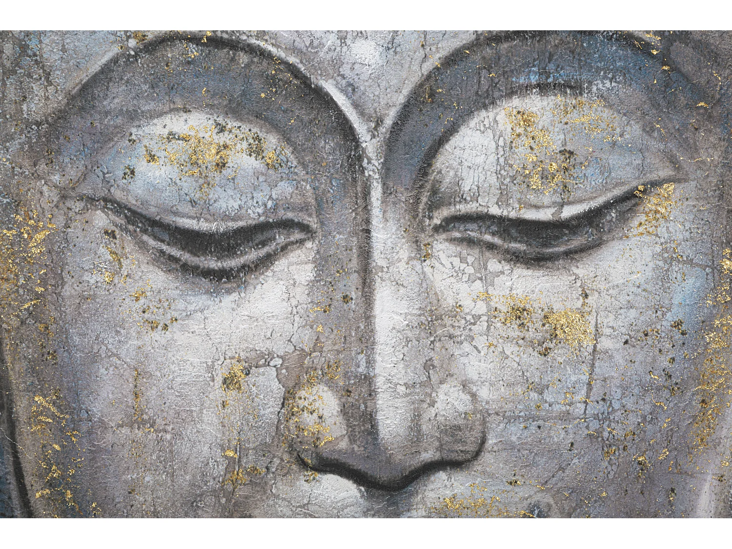 Dipinto su tela multicolore Buddha cm 80x3x120