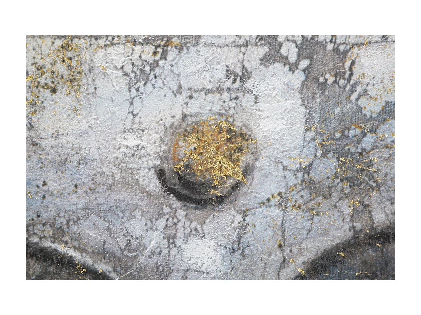 Toile Imprimée Déco "Bouddha Face" 80x120cm Multicolore