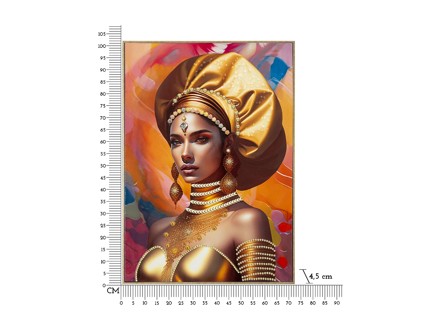 Tableau Déco "Samiras" 72x102cm Multicolore