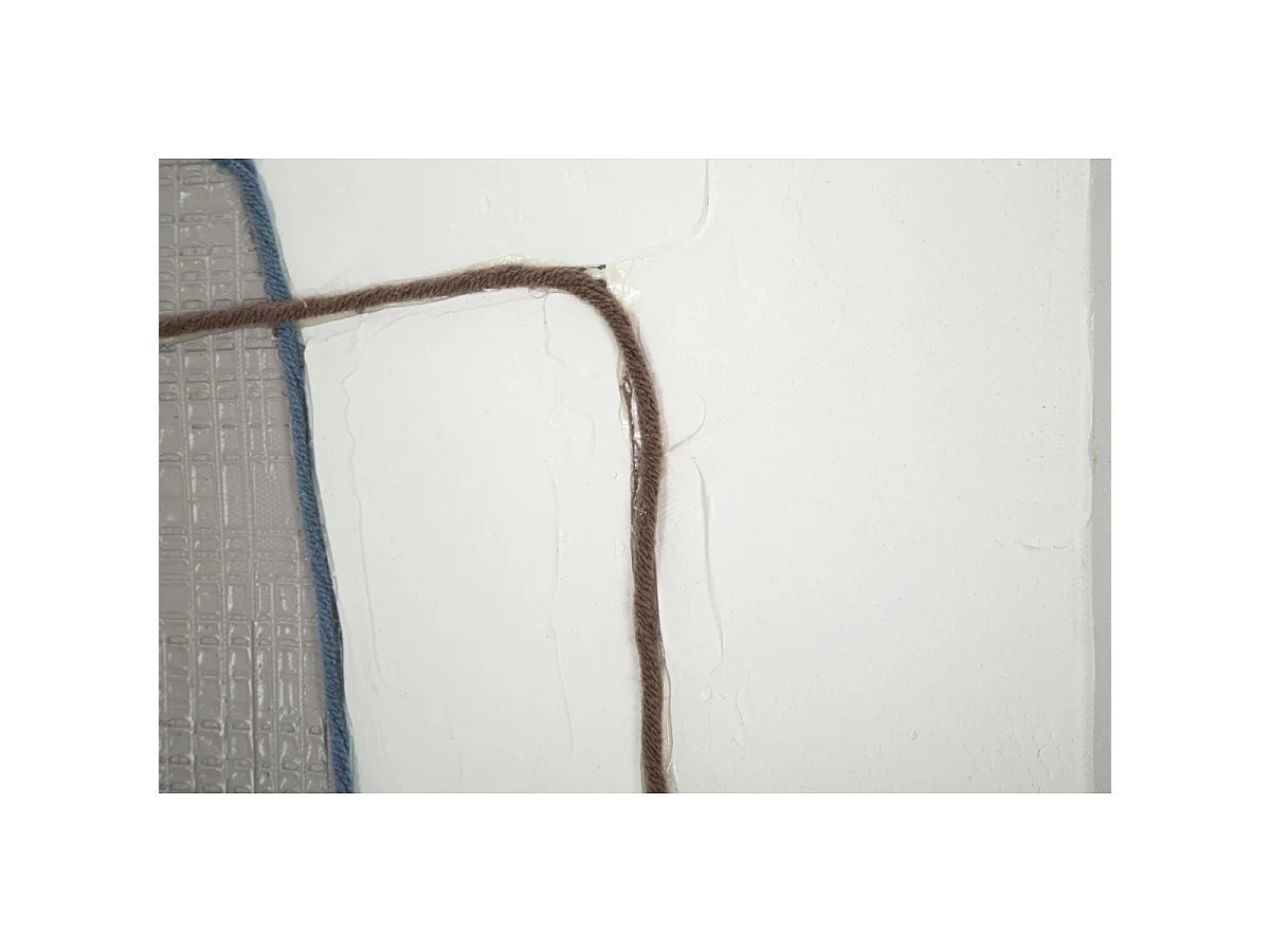 Gemälde auf Leinwand mehrfarbig abstrakt 80x2,8x100 cm