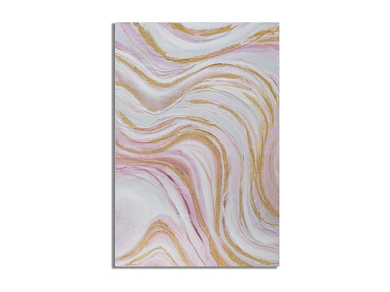 Dipinto su tela multicolore astratto cm 60x2,7x90