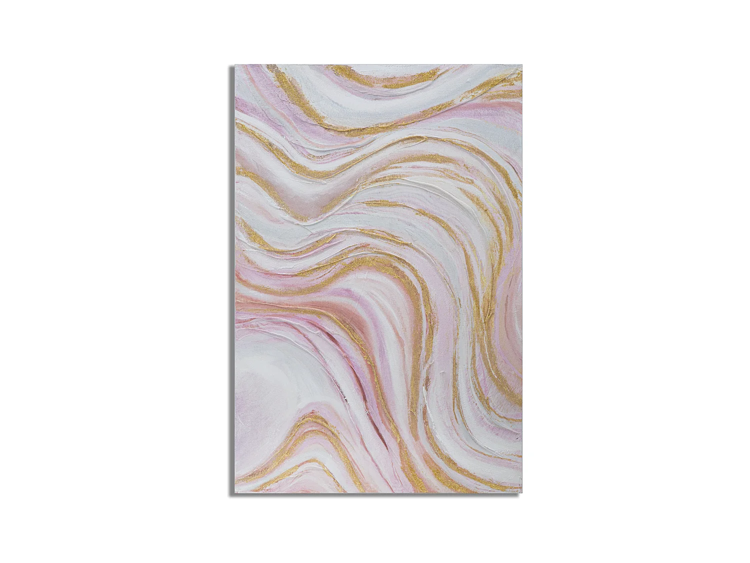 Peinture abstraite multicolore sur toile 60x2,7x90 cm