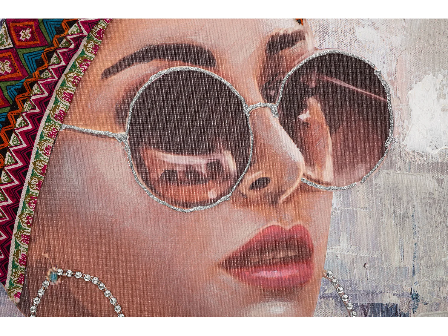 Toile Imprimée Déco "Jennifer" 70x100cm Multicolore