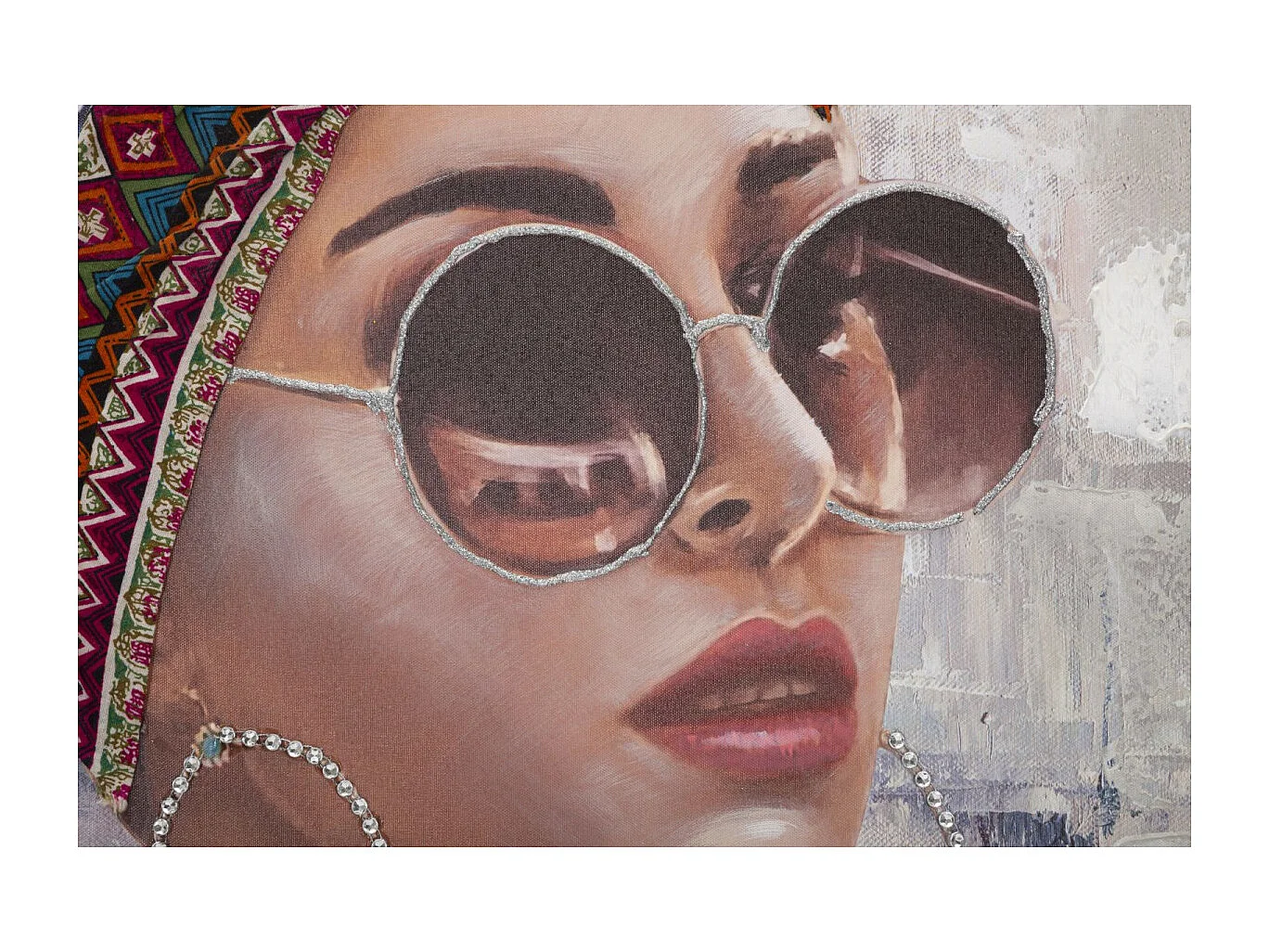 Toile Imprimée Déco "Jennifer" 70x100cm Multicolore