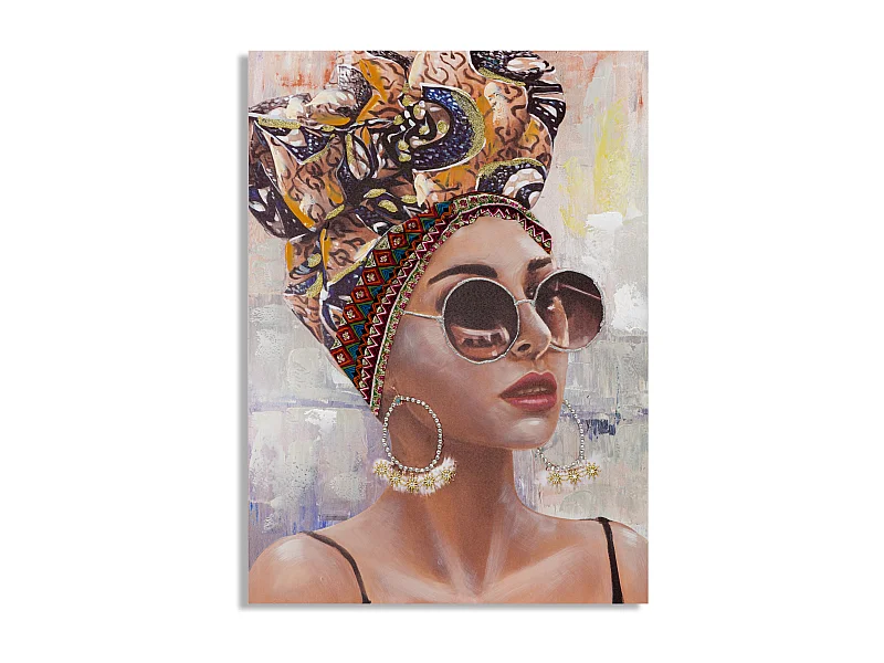 Toile Imprimée Déco "Jennifer" 70x100cm Multicolore