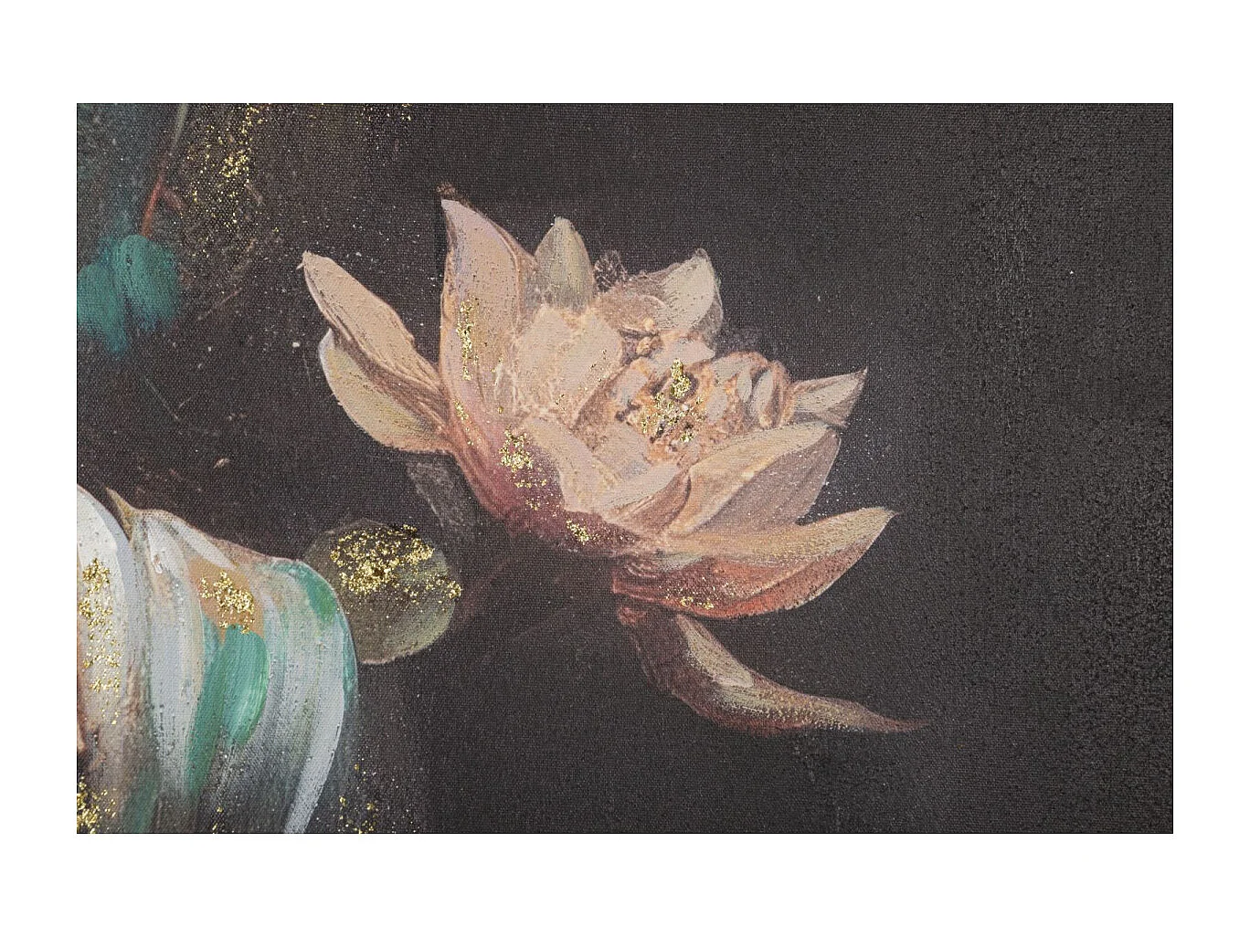 Toile Imprimée Déco "Bouddha Prière" 100x100cm Multicolore