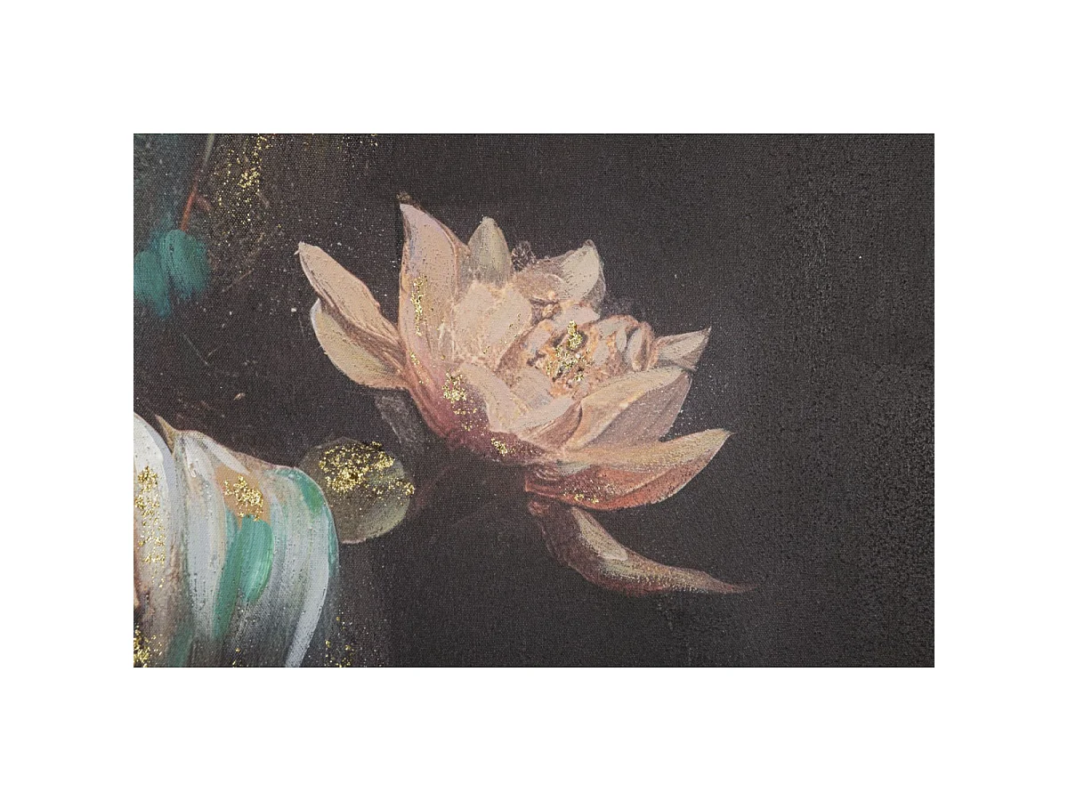 Toile Imprimée Déco "Bouddha Prière" 100x100cm Multicolore
