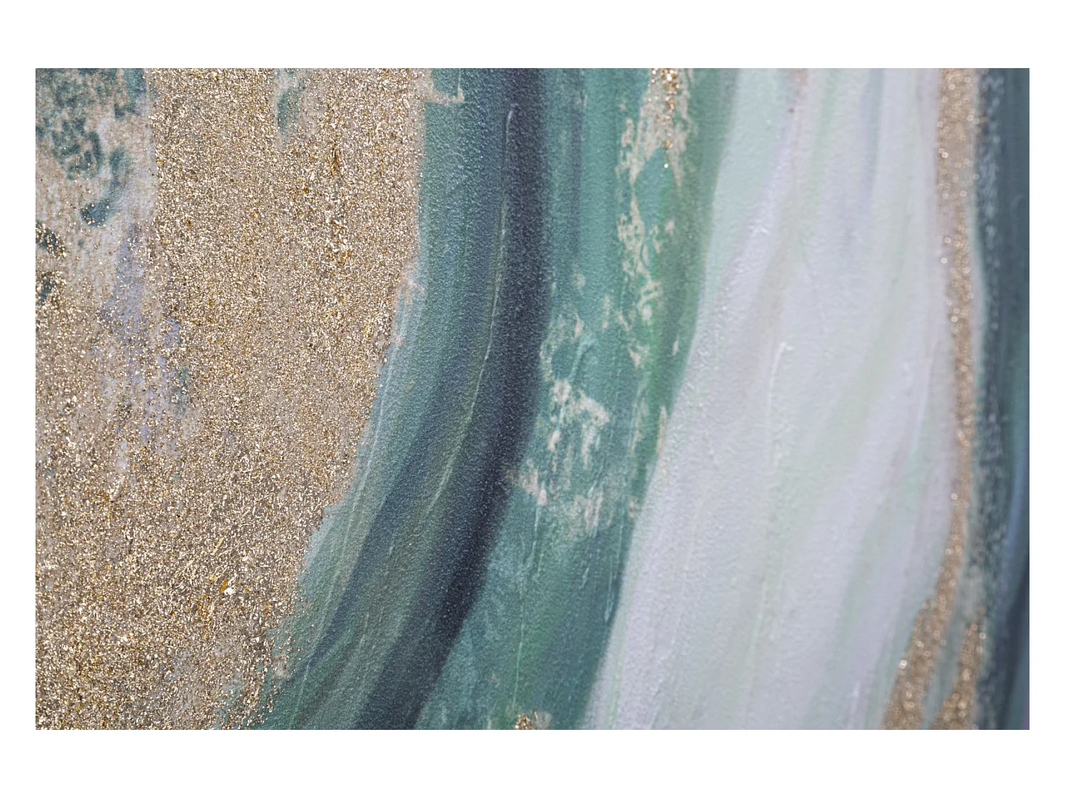 Toile Peinture Déco "Greenery" 80x100cm Multicolore