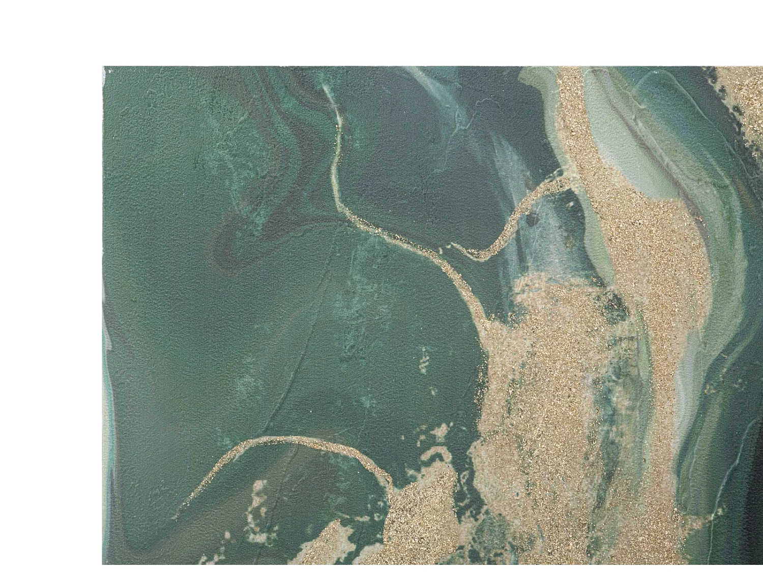 Toile Peinture Déco "Greenery" 80x100cm Multicolore