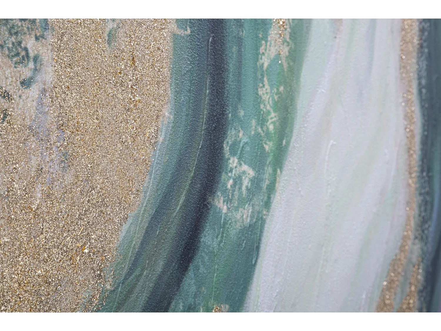 Toile Peinture Déco "Greenery" 80x100cm Multicolore