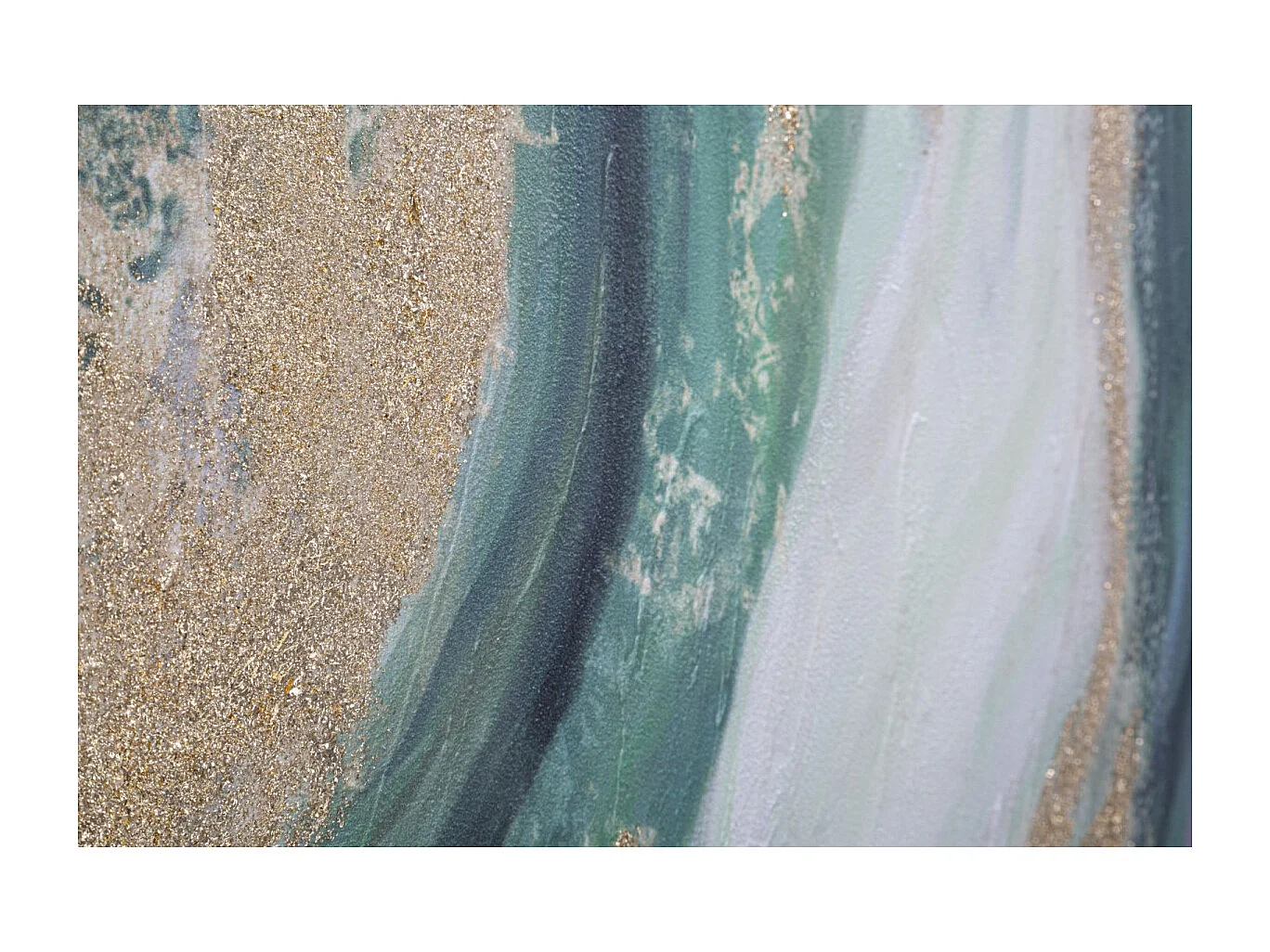 Toile Peinture Déco "Greenery" 80x100cm Multicolore