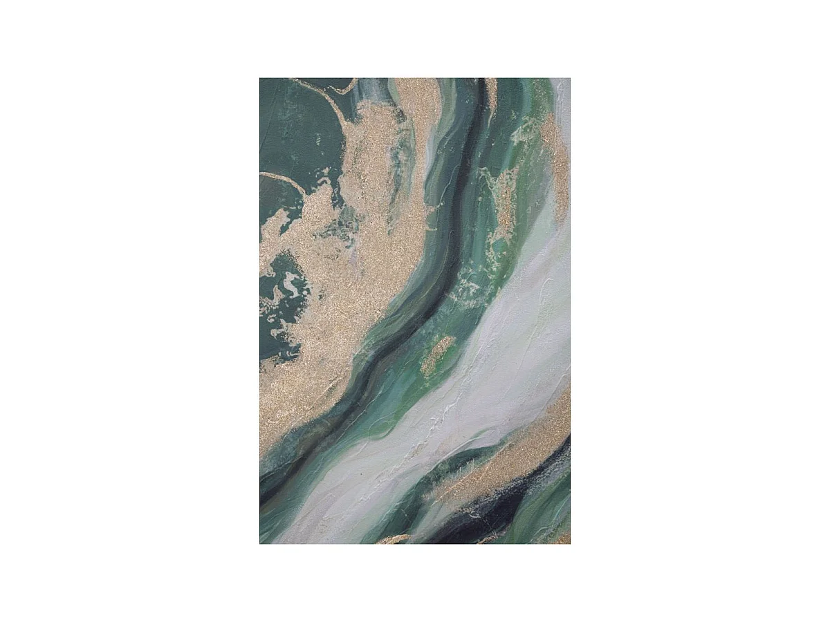 Gemälde auf Leinwand mehrfarbig abstrakt 80x2,8x100 cm