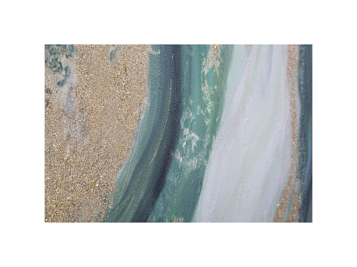 Gemälde auf Leinwand mehrfarbig abstrakt 80x2,8x100 cm