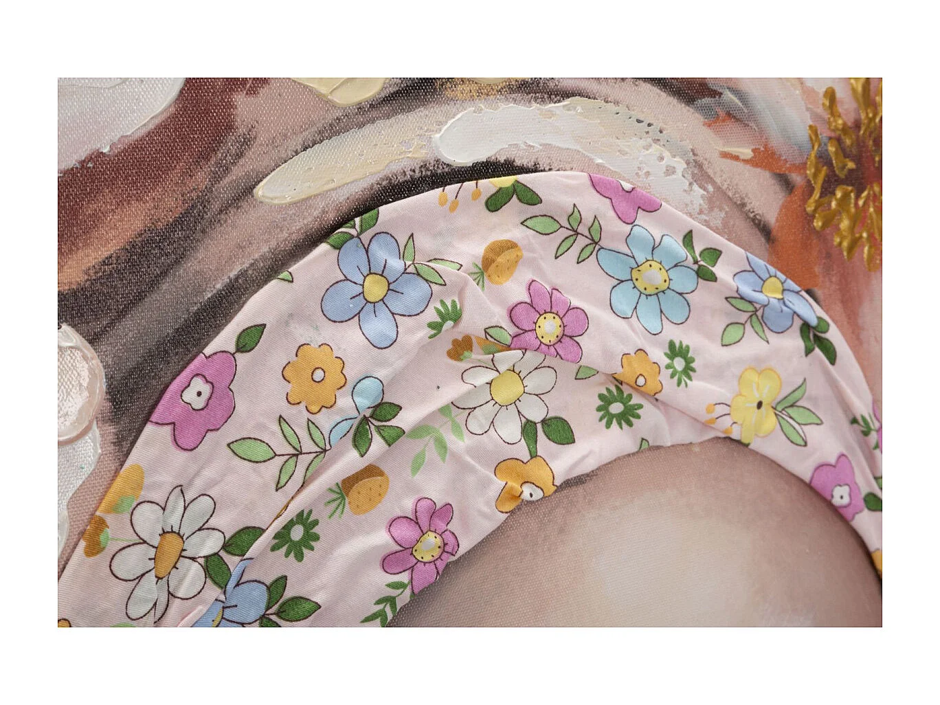 Toile Imprimée Déco "Naomi" 100x100cm Multicolore