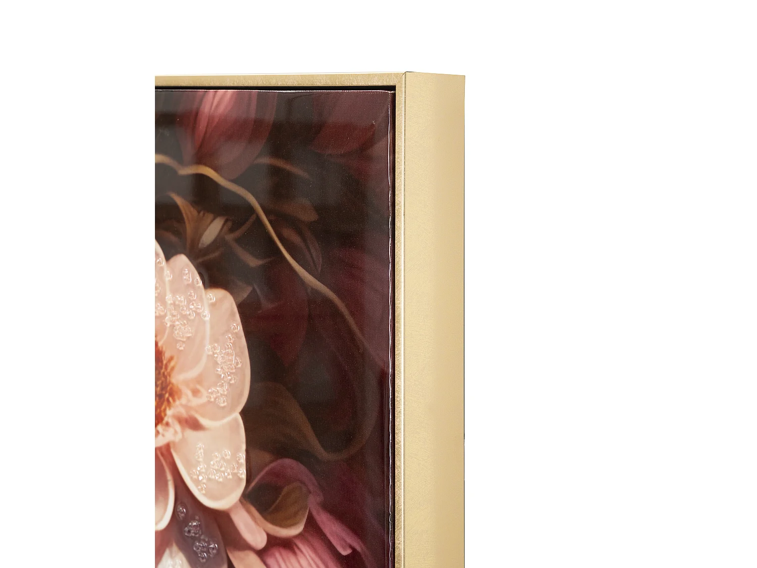 Peinture de femme multicolore sur toile avec cadre 72x4,5x102 cm