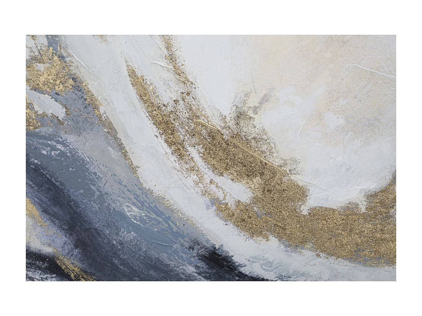 Lot de 3 Toiles Peinture Déco "Gaspons" 80x150cm Multicolore