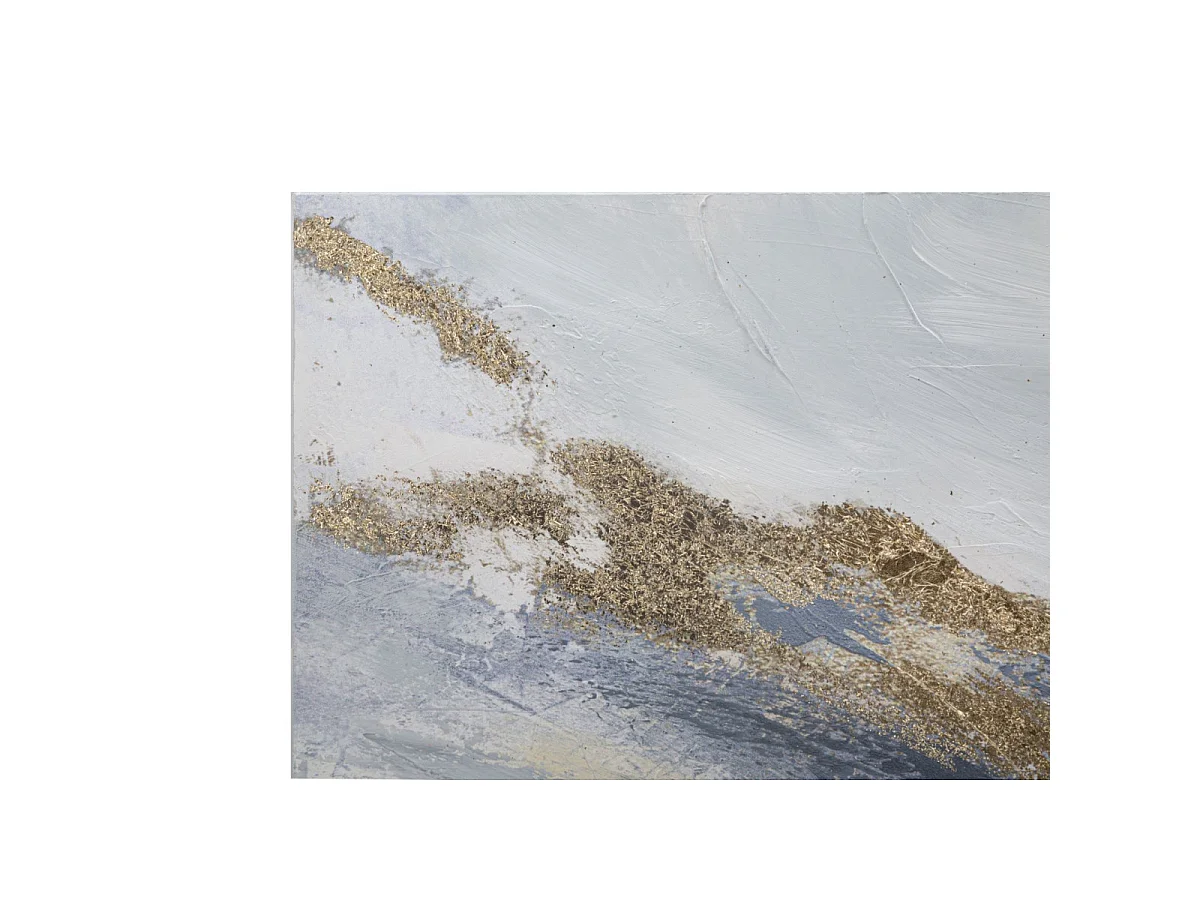 Gaspons lærredstryksæt, 3-delt, glamourøs stil, abstrakte malerier med trærammer, samlet størrelse 150 x 2,7 x 80 cm – flerfarvet vægdekoration