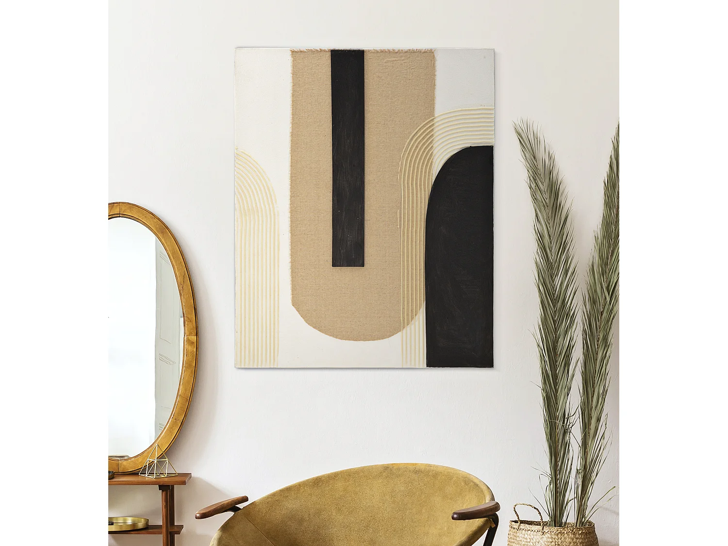 Toile Imprimée Déco "Lofty" 80x100cm Multicolore