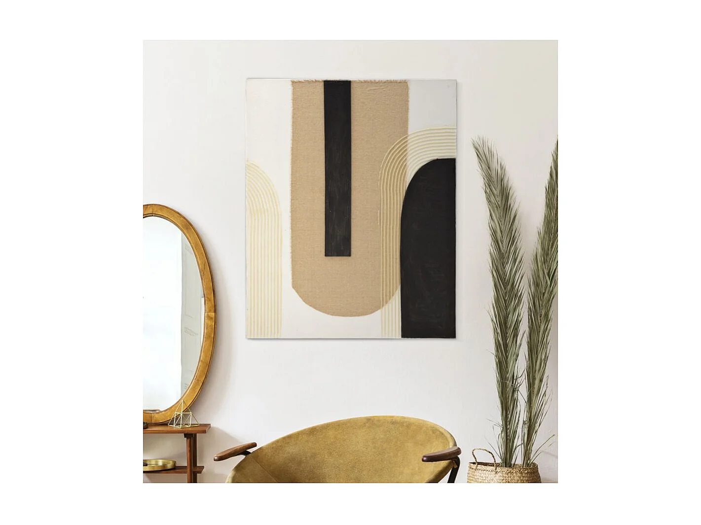 Dipinto su tela multicolore astratto cm 80x2,8x100