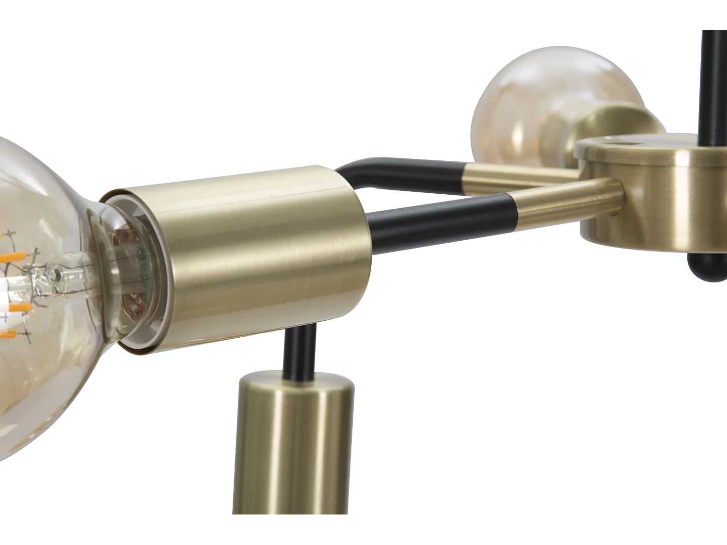 Lampadario in metallo nero con 6 punti luce Ø cm 37x81