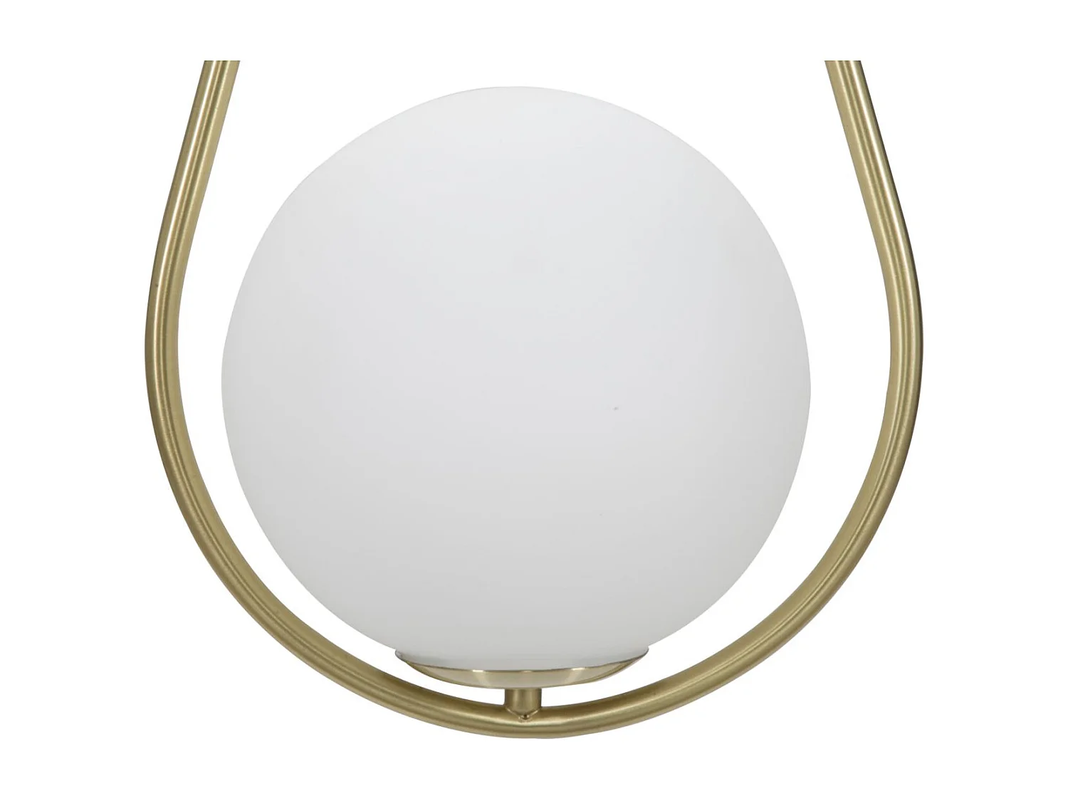 Lampe Suspension Sphère "Glamy Drop" 46cm Blanc & Or