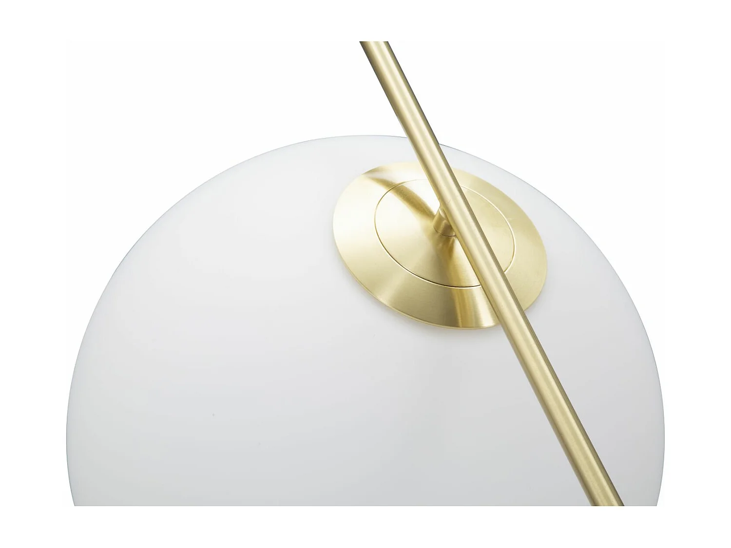 Lampe Suspension Sphère "Glamy" 50cm Blanc & Or