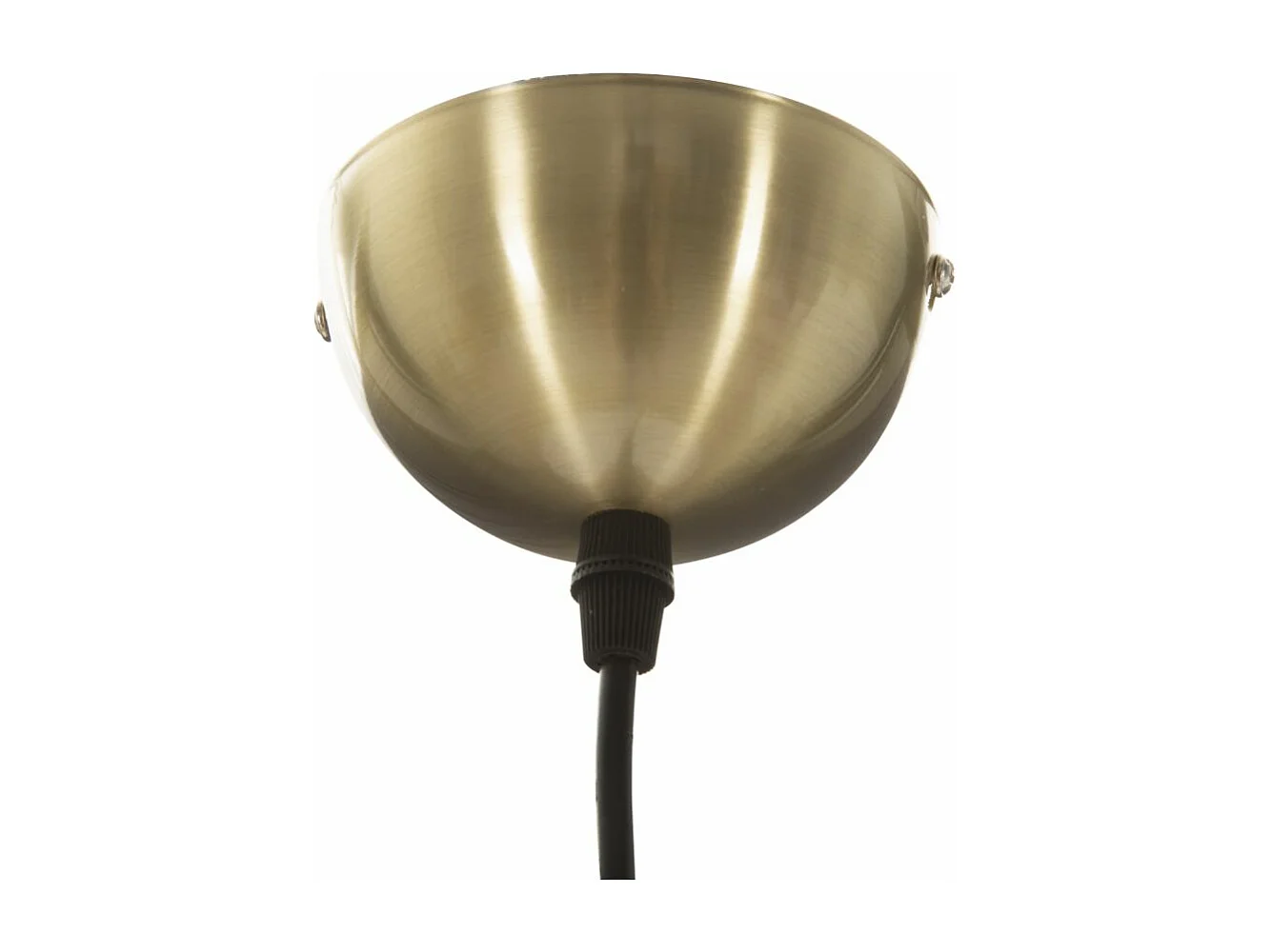 Lampe Suspension Sphère "Glamy" 50cm Blanc & Or