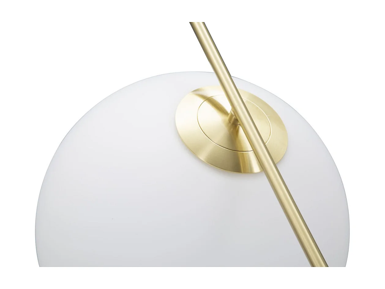 Lampe Suspension Sphère "Glamy" 50cm Blanc & Or