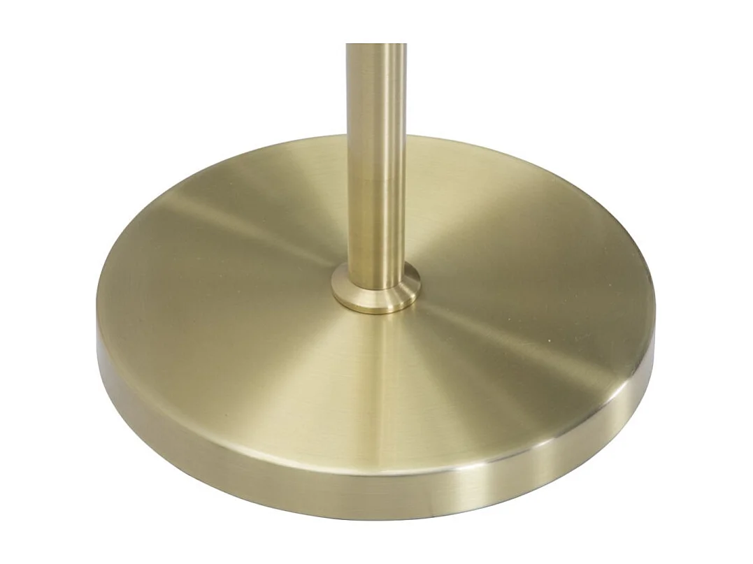 Lampadaire 2 Sphères "Glamy" 180cm Blanc & Or