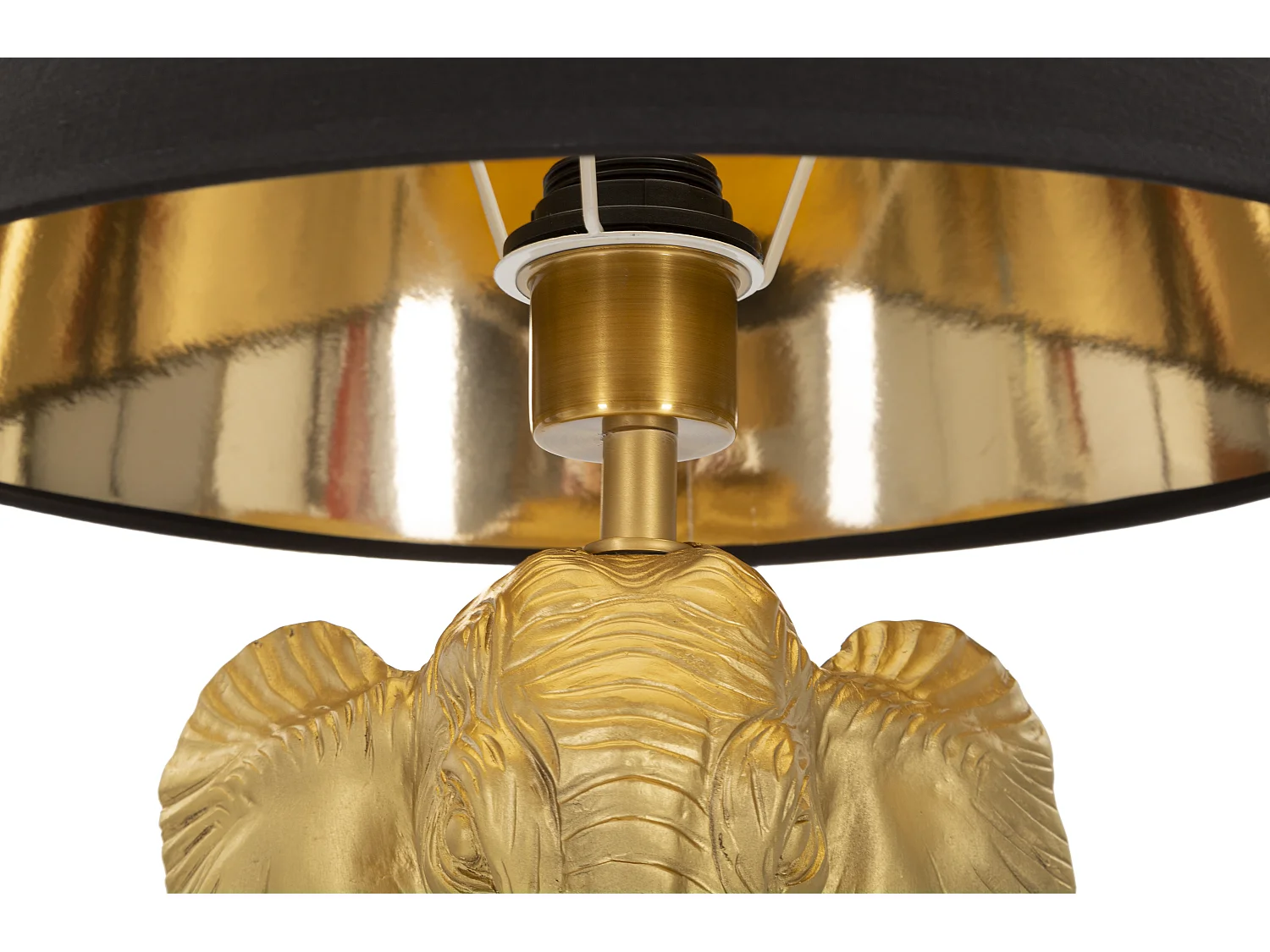 Lampadaire Design "Elephant" 164cm Or & Noir