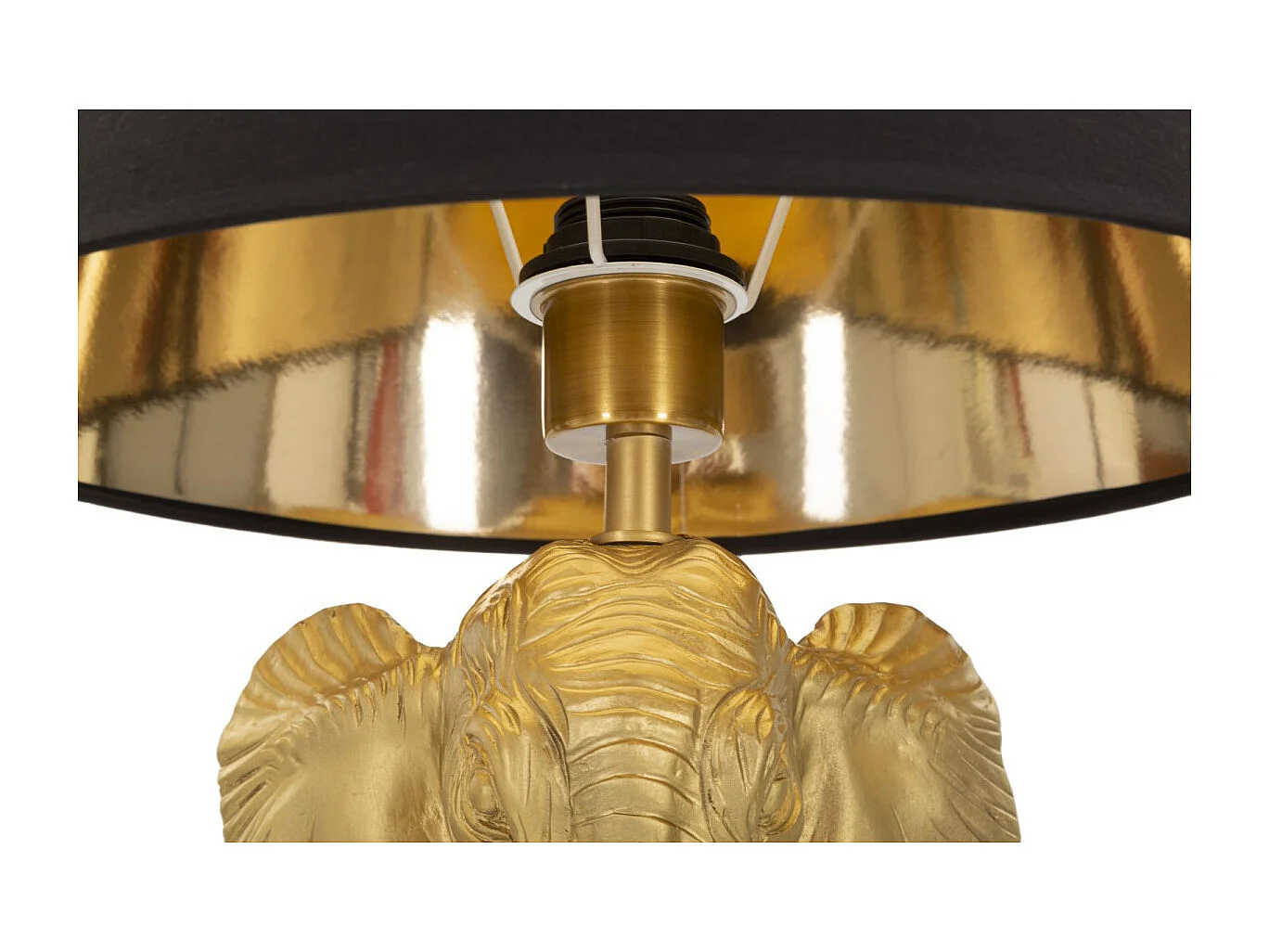 Lampadaire Design "Elephant" 164cm Or & Noir