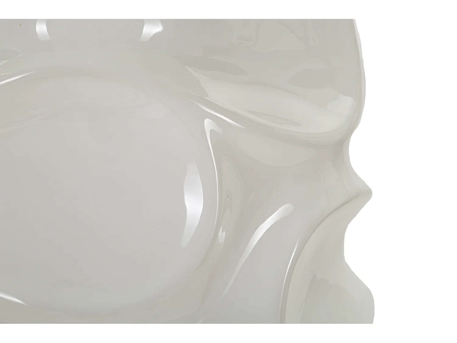 Piantana in ceramica bianca Ø cm 45x83