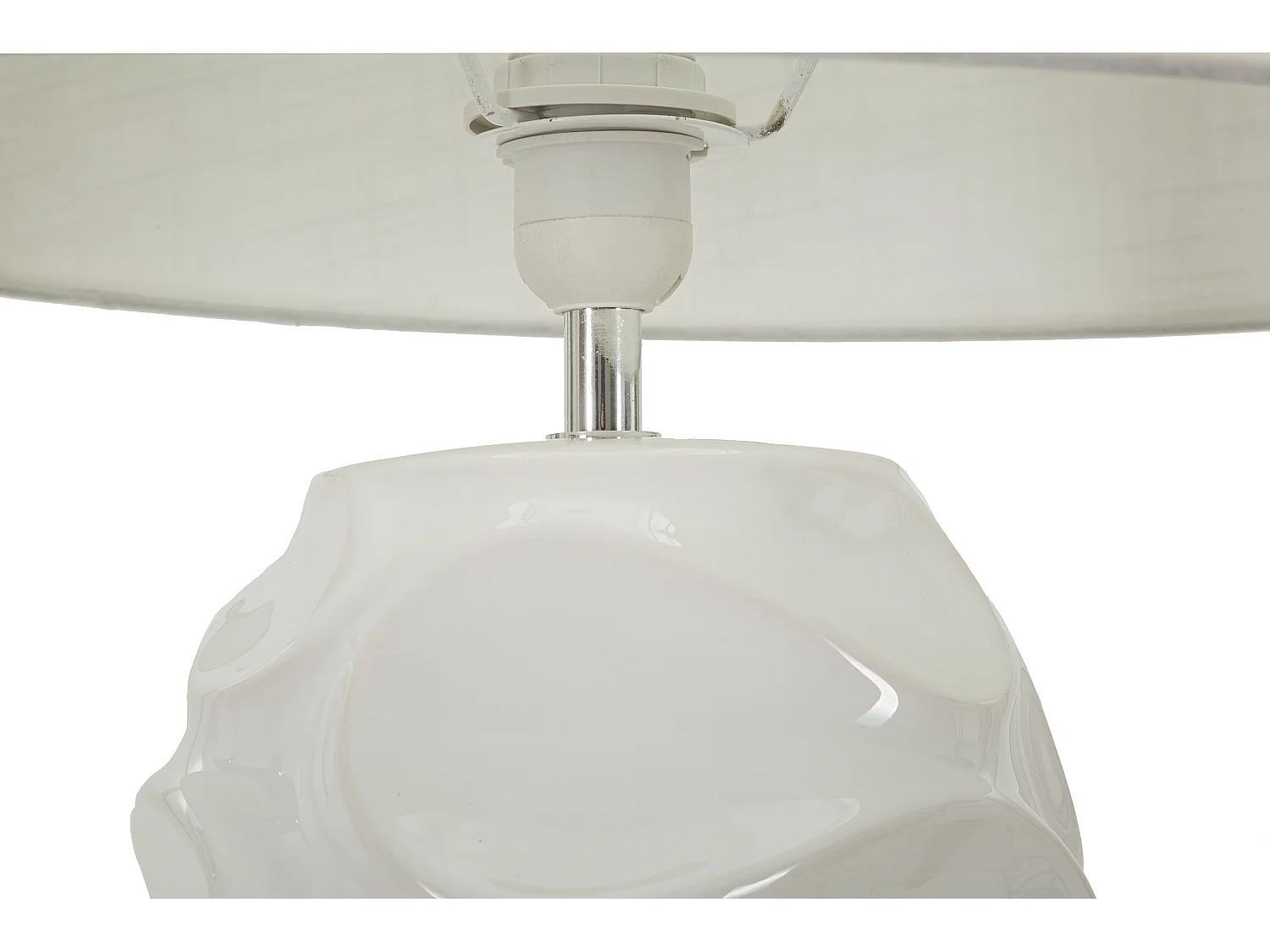 Lampe à Poser en Céramique "Warsaw" 83cm Blanc