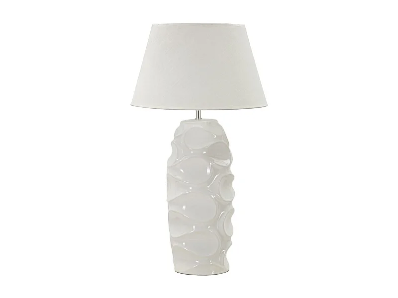 Lampe à Poser en Céramique "Warsaw" 83cm Blanc