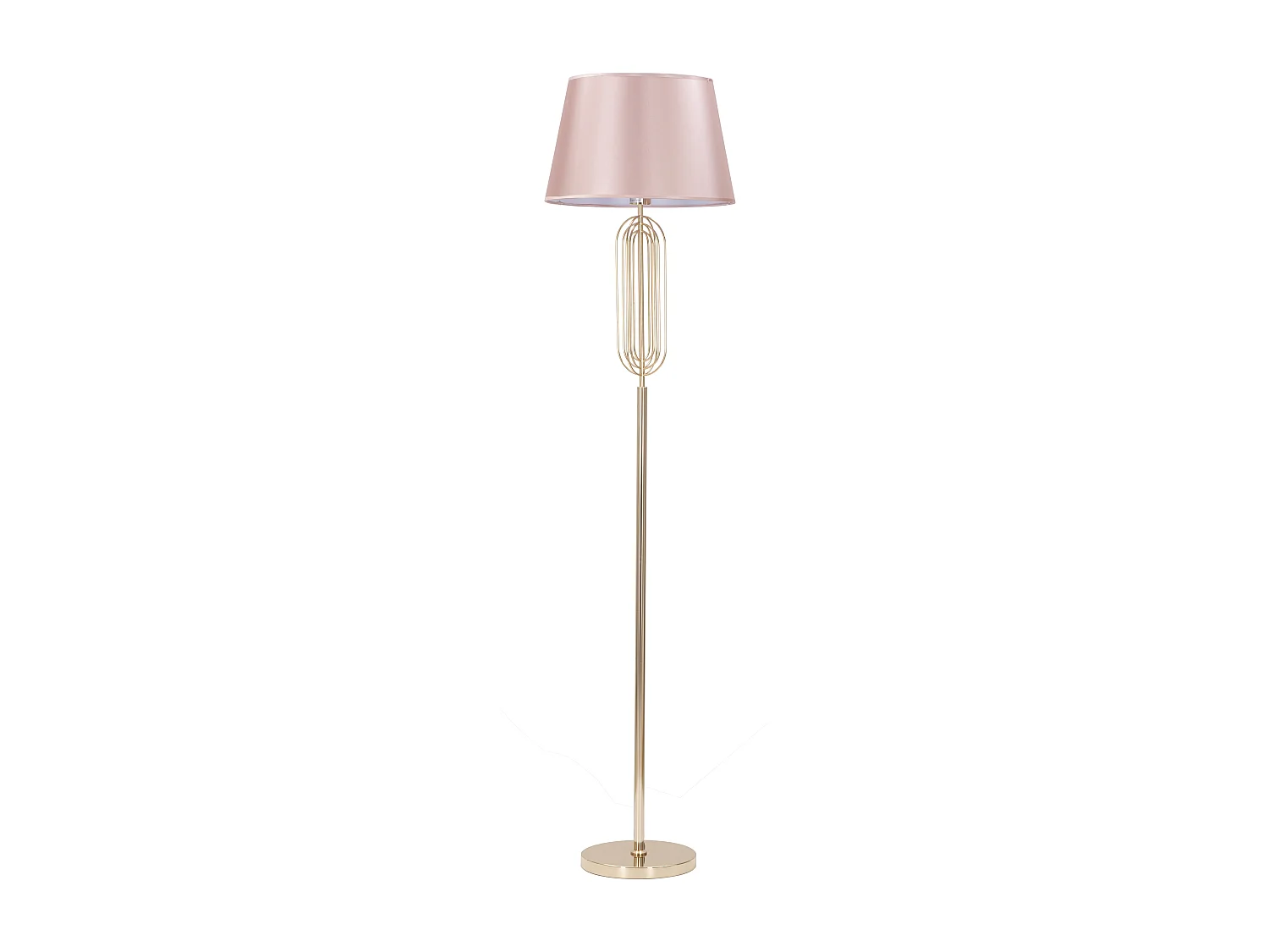 Lampadaire Design en Métal "Krista" 168cm Rose & Or