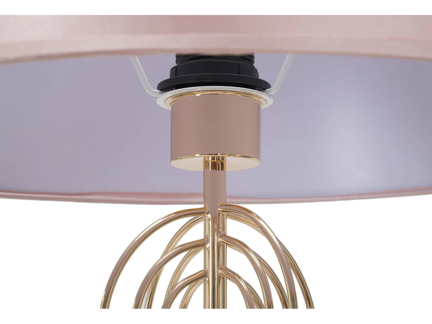 Lampadaire Design en Métal "Krista" 168cm Rose & Or