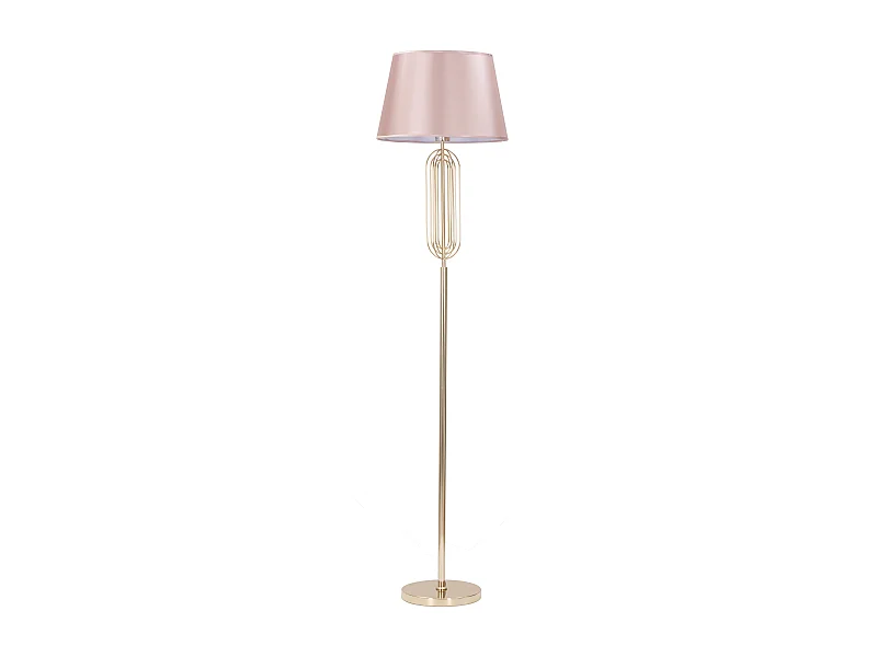 Lampadaire Design en Métal "Krista" 168cm Rose & Or