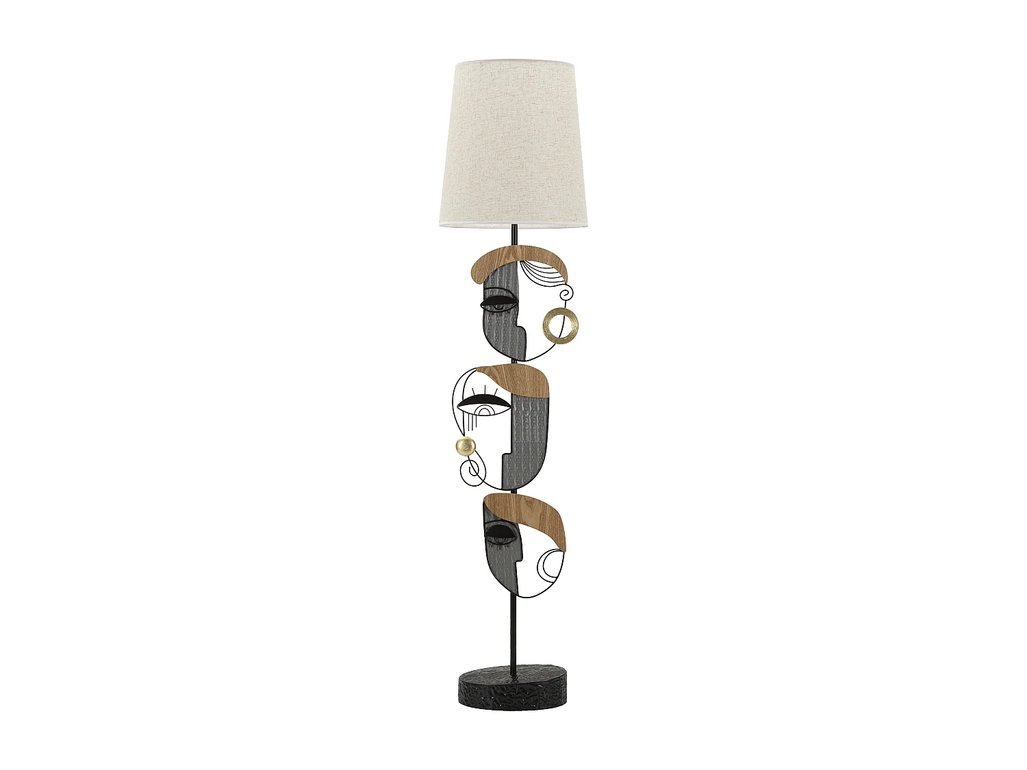Lampadaire en Métal "Picassy" 162cm Multicolore