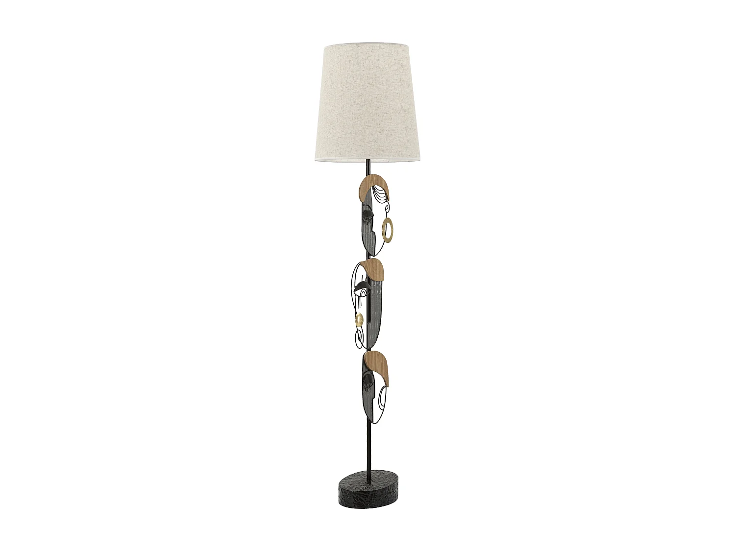 Lampadaire en Métal "Picassy" 162cm Multicolore