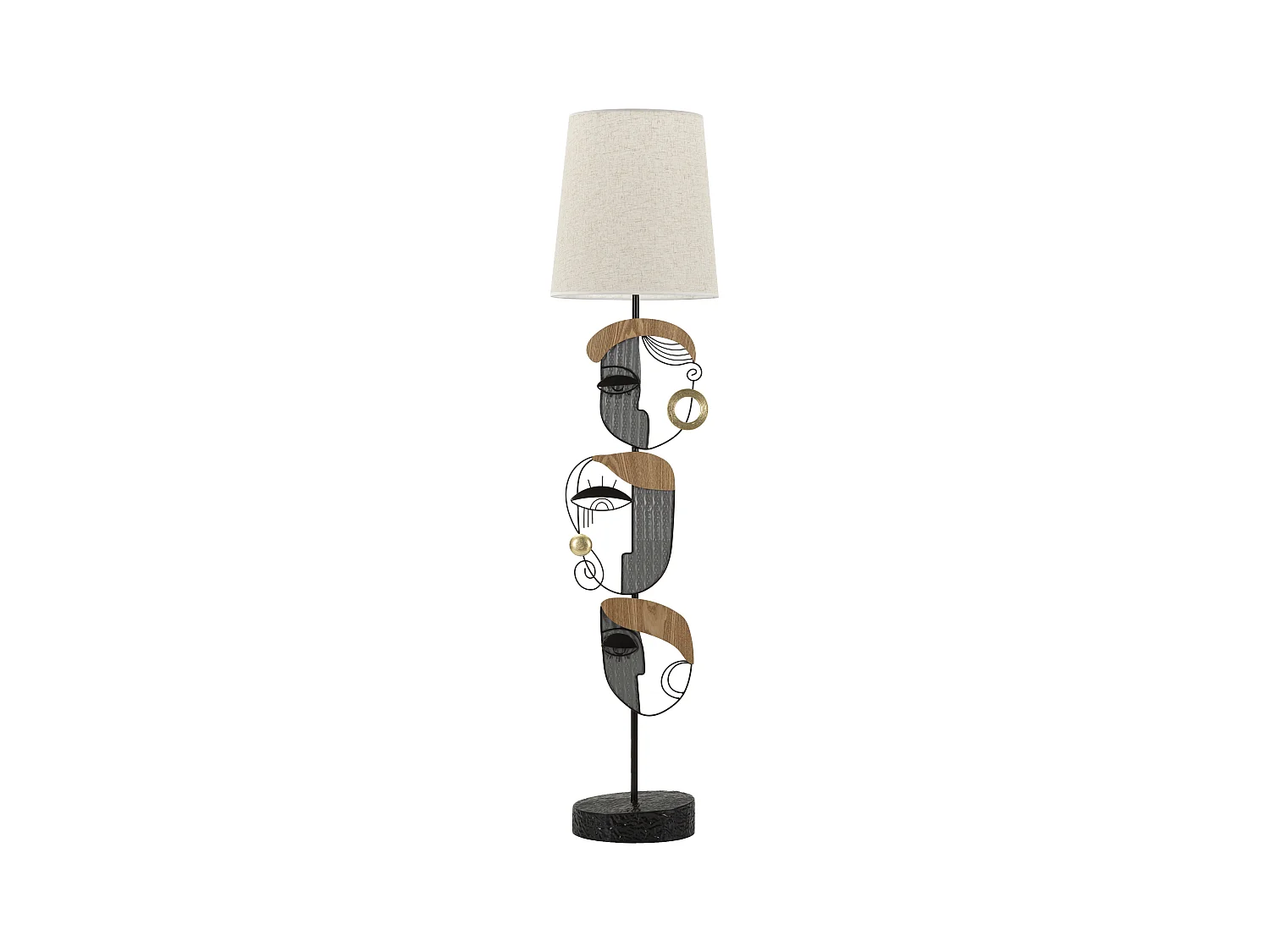 Lampadaire en métal Picassy 38 x 162.6 cm