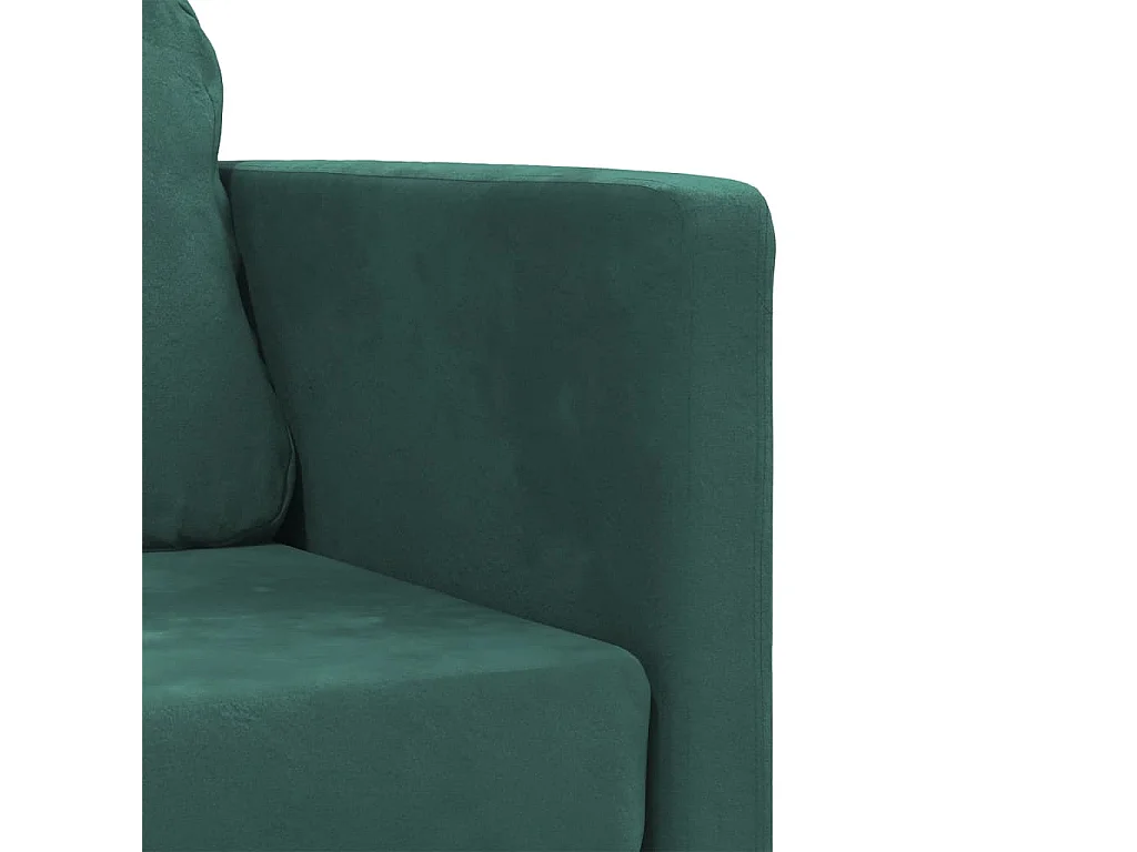 Canapé-lit 2 en 1 vert foncé 122x204x55 cm velours