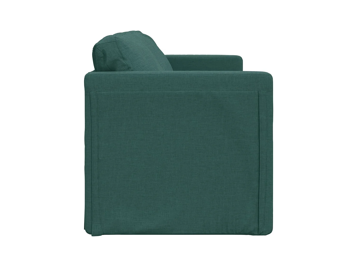 Canapé-lit 2 en 1 vert foncé 112x174x55 cm tissu