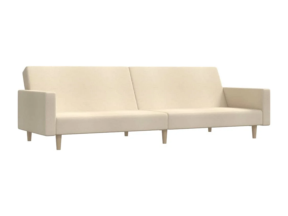 Sofá cama de 2 plazas tela color crema