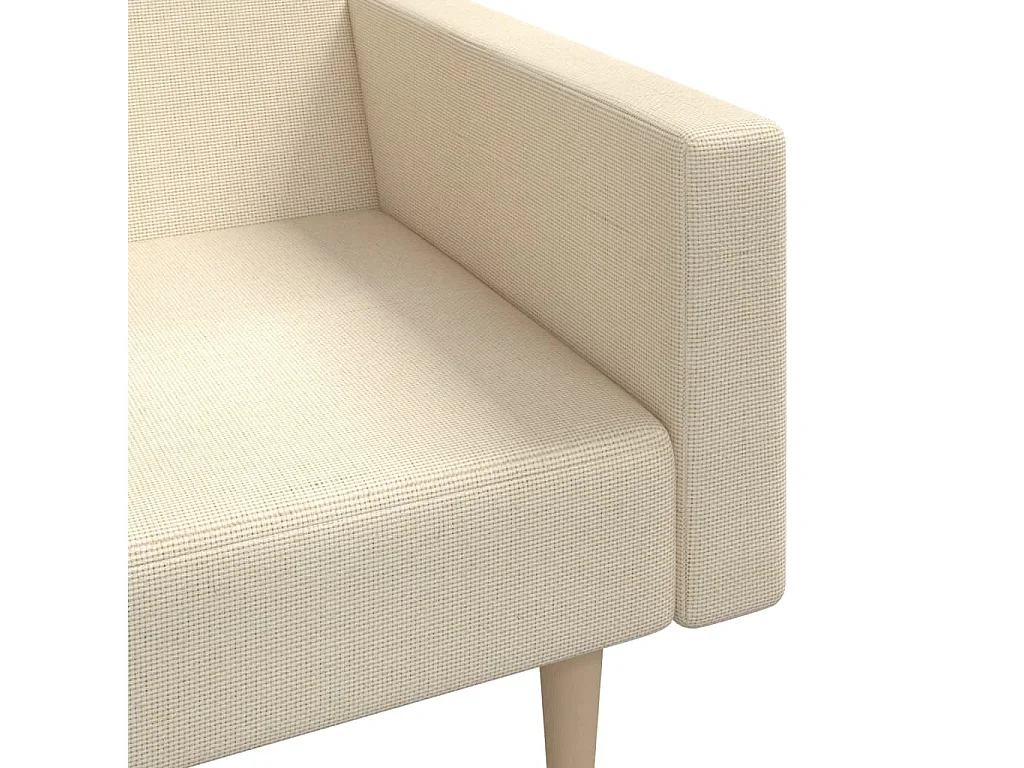 Sofá cama de 2 plazas tela color crema